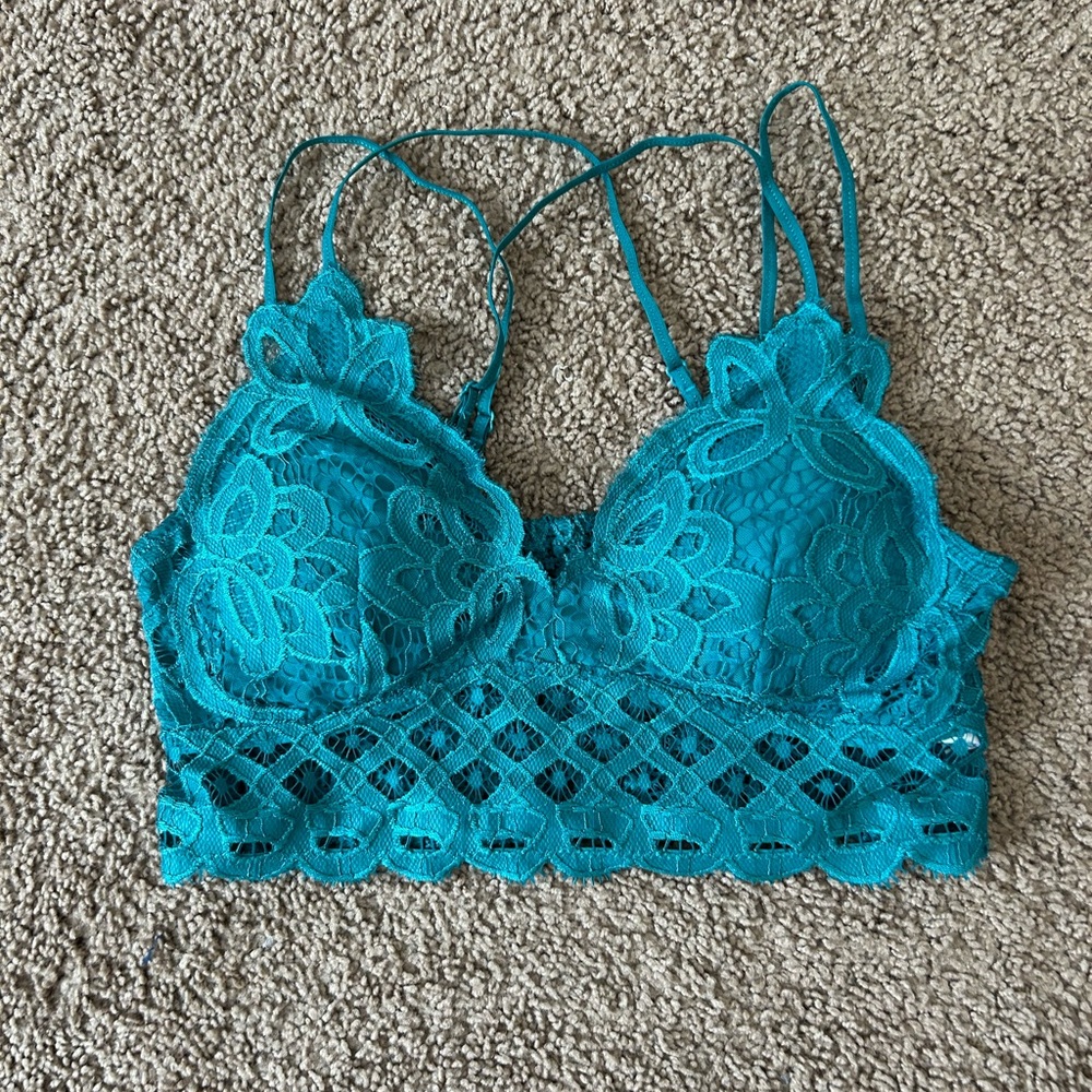 Teal Lace Bralette